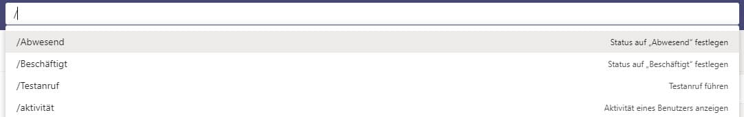 Microsoft Teams Suchleiste Microsoft Teams Suchleiste