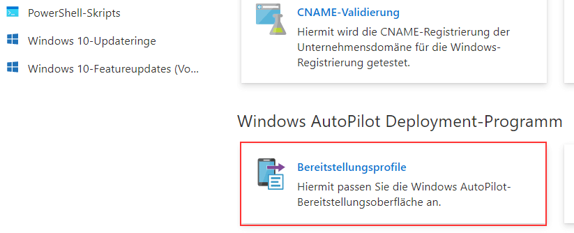 AutoPilot-Bereitstellungsprofil AutoPilot-Bereitstellungsprofil