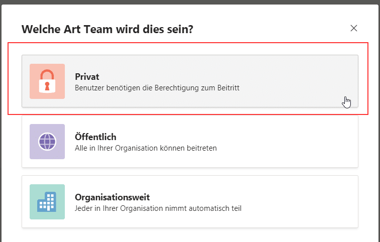 4. Teams-Datenschutzeinstellungen