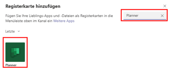 Microsoft-Teams-Registerkarte Microsoft-Teams-Registerkarte