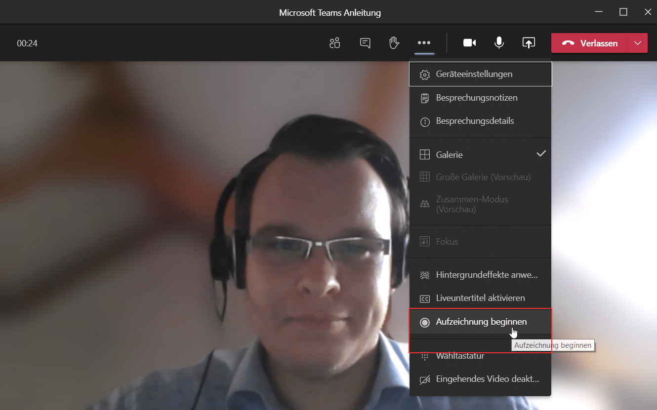 1.Microsoft-Teams-Aufzeichnung-starten