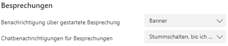 Besprechungen-Teams