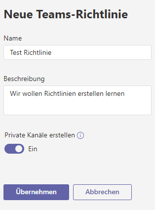 Microsoft-Teams-Richtline-erstellen