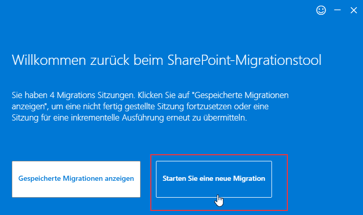 SharePoints-Migration-starten