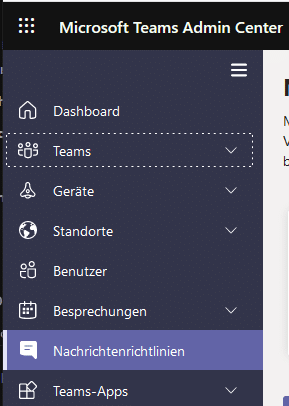 Teams-Nachrichtenrichtlinien