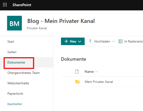 Dokumente-SharePoint