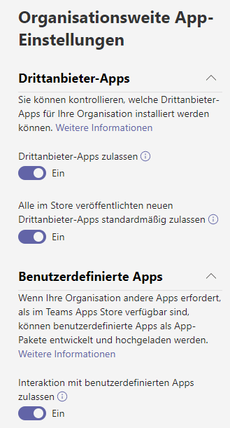 App-Einstellungen