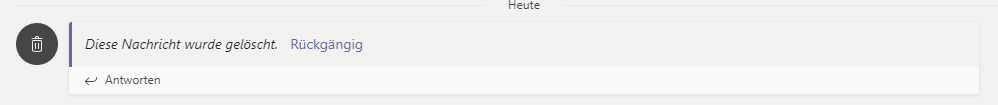 Microsoft Teams Chats Gelöschte-Teams-Nachricht