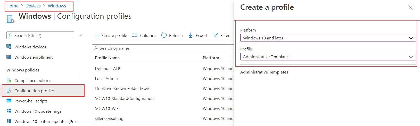 Microsoft Intune - Known Folder Move OneDrive-Intune