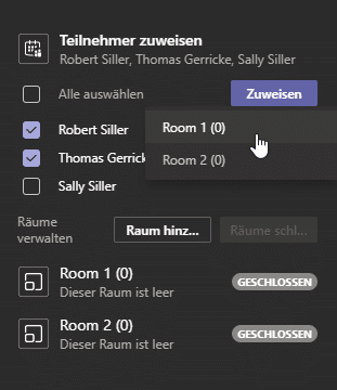 Teilnehmer-Breakout-Rooms