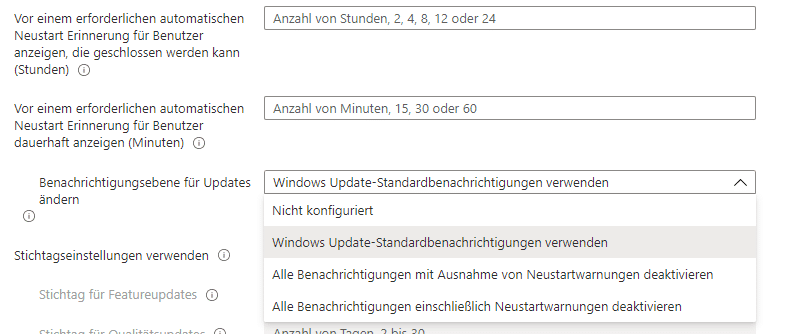 Update-Benachrichtigungen-Intune