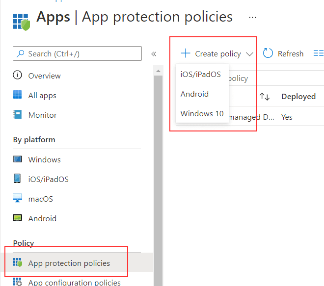 Microsoft Intune einrichten App-Konfigurationsrichtlinien-Einrichten