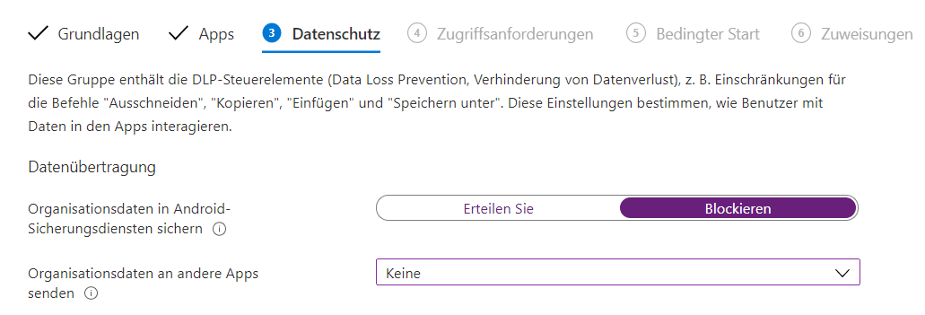 Richtlinien-App-Protection-Intune