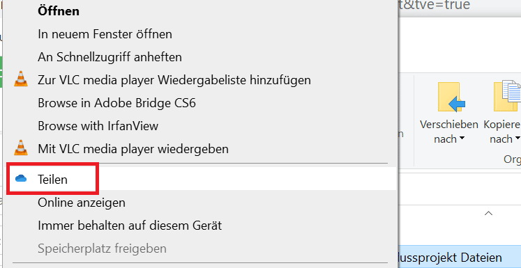 OneDrive-Inhalte-Teilen