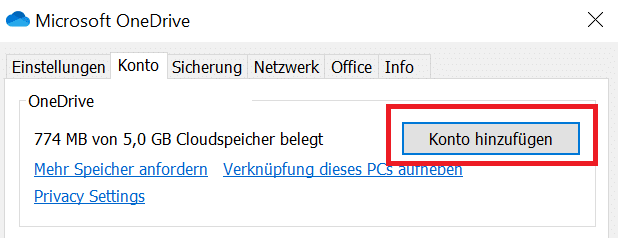 OneDrive-Konto-hinzufügel