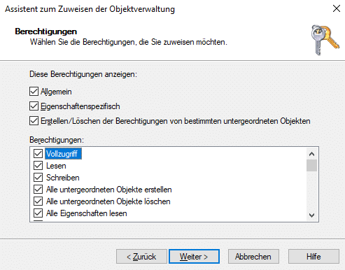 Einrichtung vom AutoPilot Hybrid Join Berechtigungen-Intune-Connector