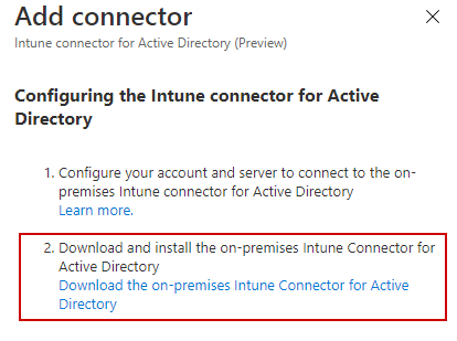 Intune-Connector-Download