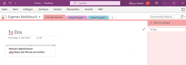 OneNote-neue-Notiz-erstellen