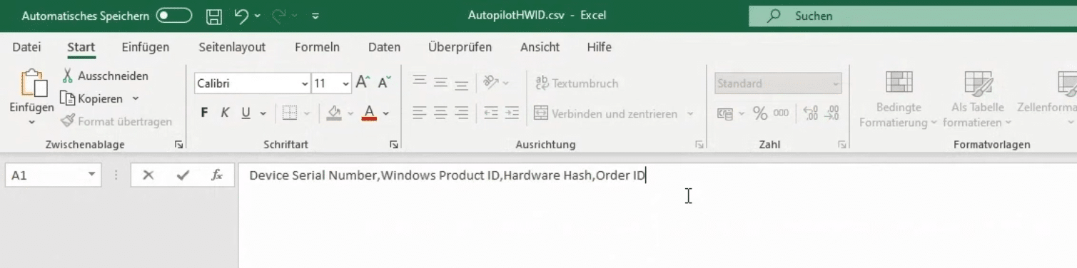 Eintrag der Order ID in CSV Datei um dynamische Gruppen zu formen