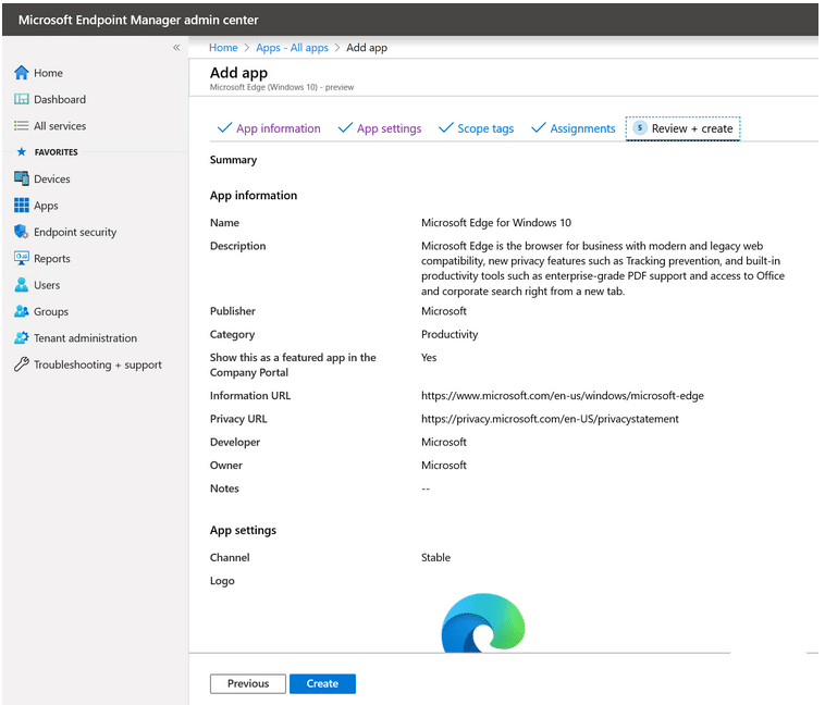 Microsoft-endpointmanager-admin-center