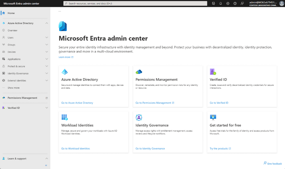 Microsoft-Entra-Admin-Center-Funktionen