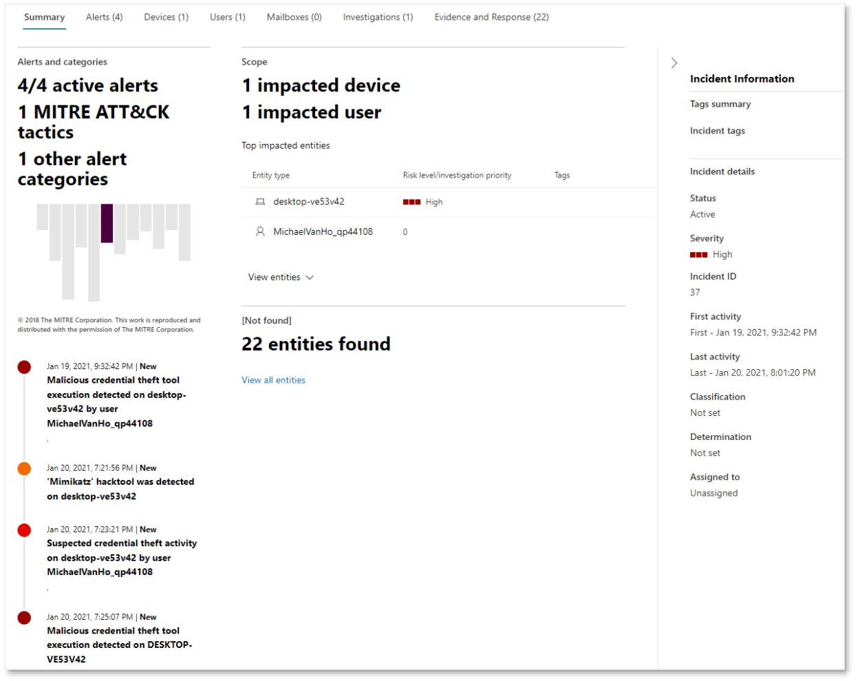 Microsoft-365-Defender-Offene-Incidents