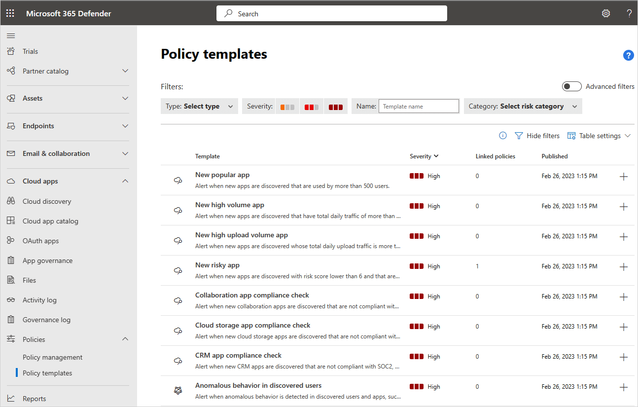 Cloud-App-Policy-Templates