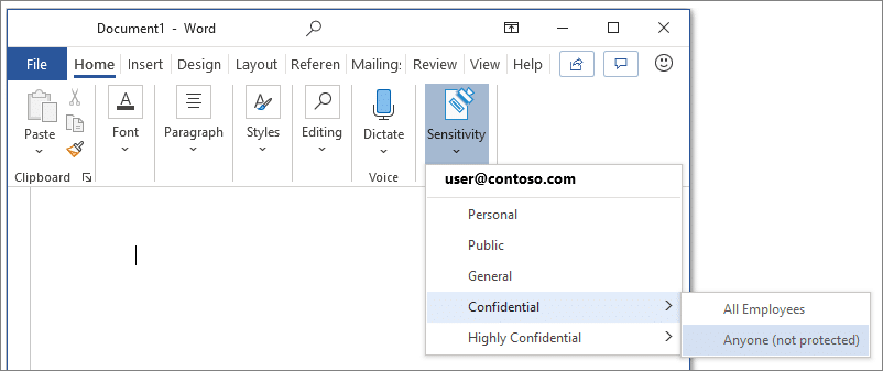 Information-Protection-Label-Outlook