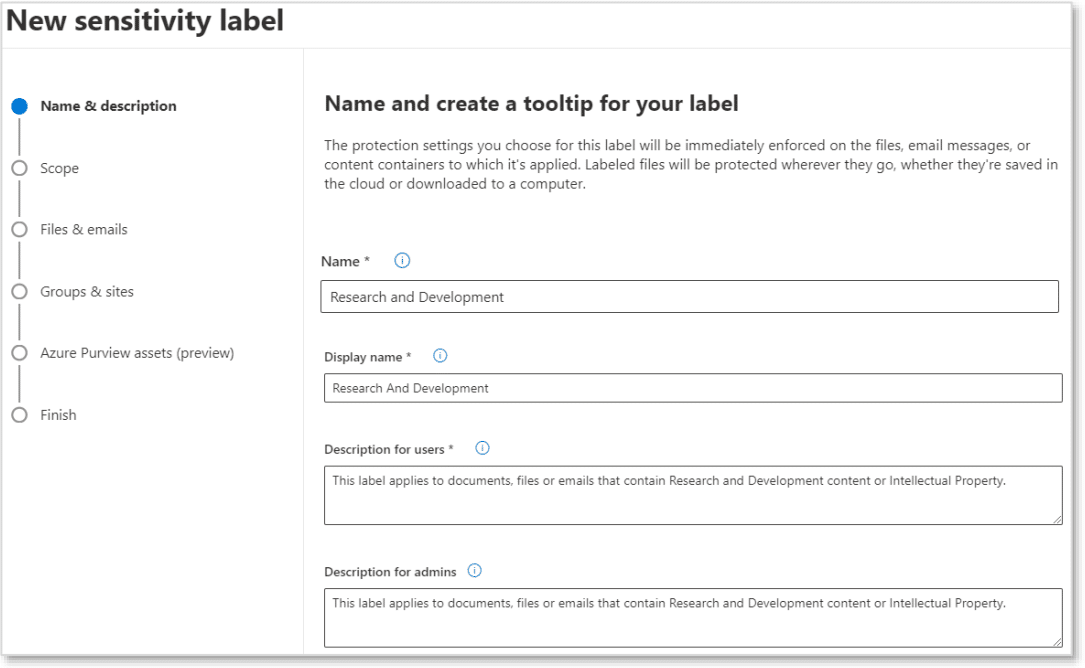 Information-Protection-Neues-Label