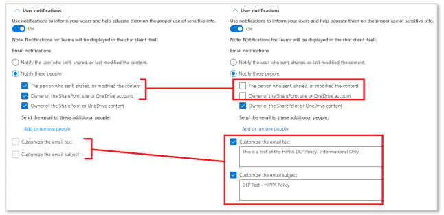 DLP-Benachrichtungen Microsoft 365: Data Loss Prevention