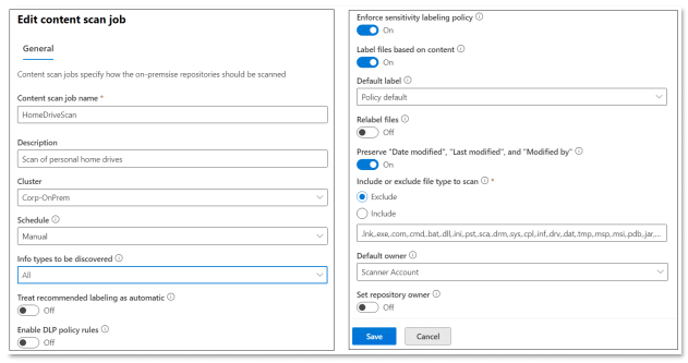 Microsoft 365: Data Loss Prevention DLP-Scanjob