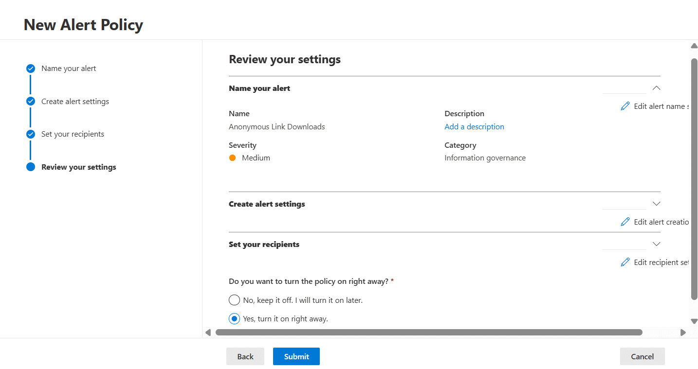 Screenshot zu Microsoft Defender XDR Einstellungen überprüfen