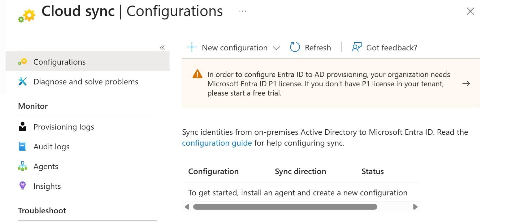 Microsoft Entra Connect Cloud Sync Screenshot zu Microsoft Entra Connect Cloud Sync